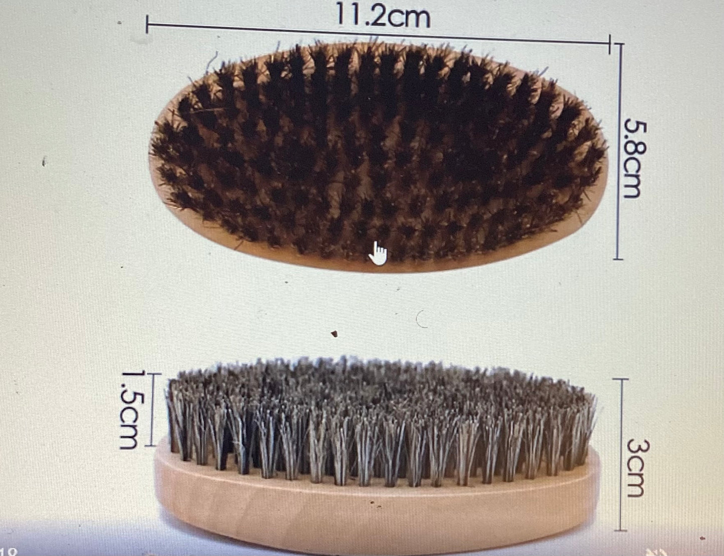 Men’s Boar Bristle Dual Sided Brush, Mustache comb, Scissors with Pouch - Elevated Beauty