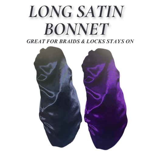 Satin Long Sleep Bonnet - Elevated Beauty
