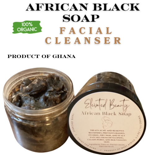 Black Soap Facial Cleanser - Elevated Beauty