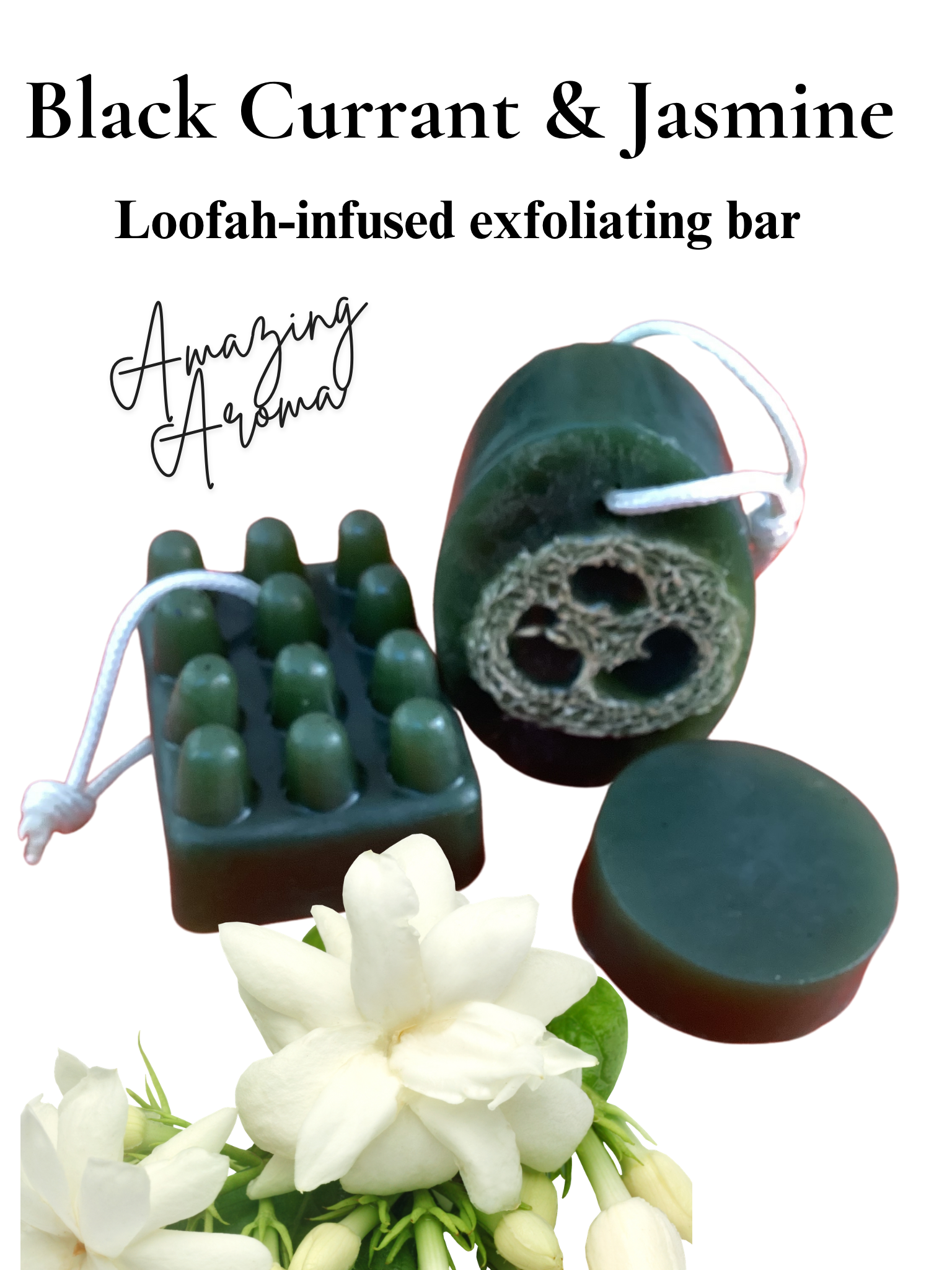 Exfoliating Black Current & Jasmine bar (U) - Elevated Beauty