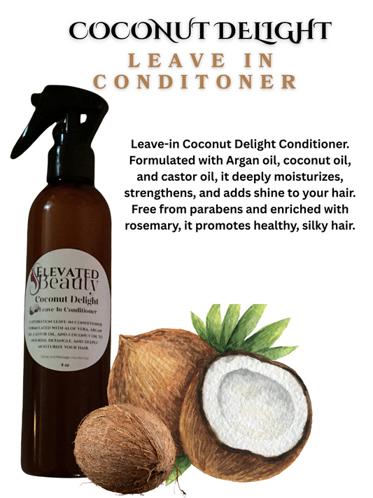 Leave-in Coconut Delight Conditioner - Elevated Beauty