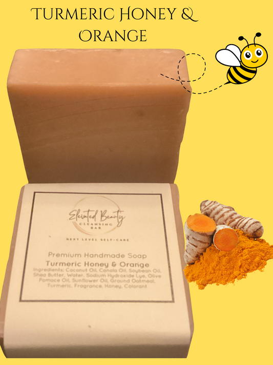 Turmeric, Honey & Orange Cleansing Bar - Elevated Beauty
